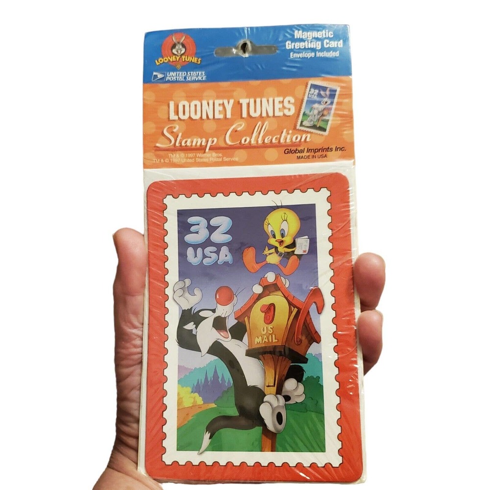 Looney Tunes Stamp Magnet Greeting Card 1997 NEW United States Postal Service